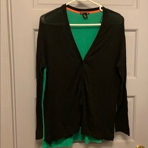 Color Block H&M Basic Cardigan